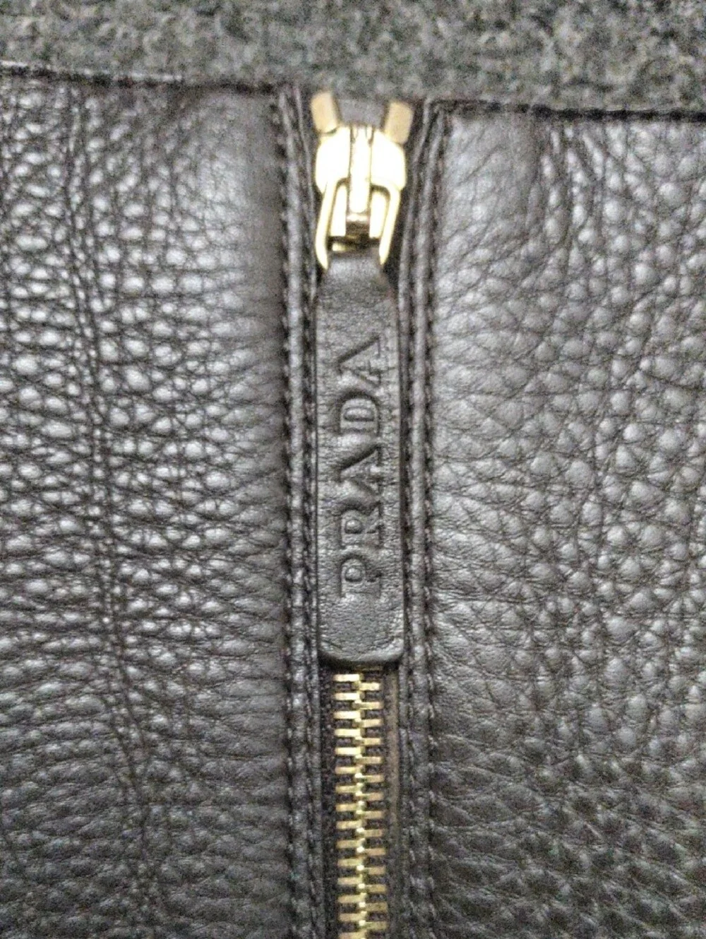Prada Women's Tall Brown Pebble Leather Riding Boots